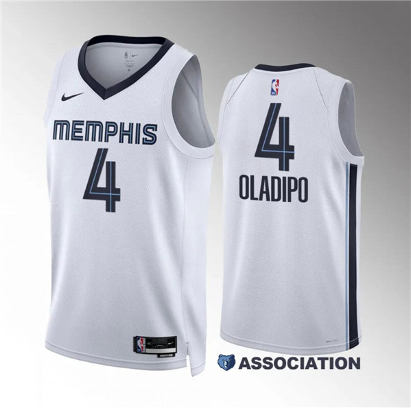 Memphis Grizzlies #4 Victor Oladipo White Association Edition Stitched Jersey - Zenithce