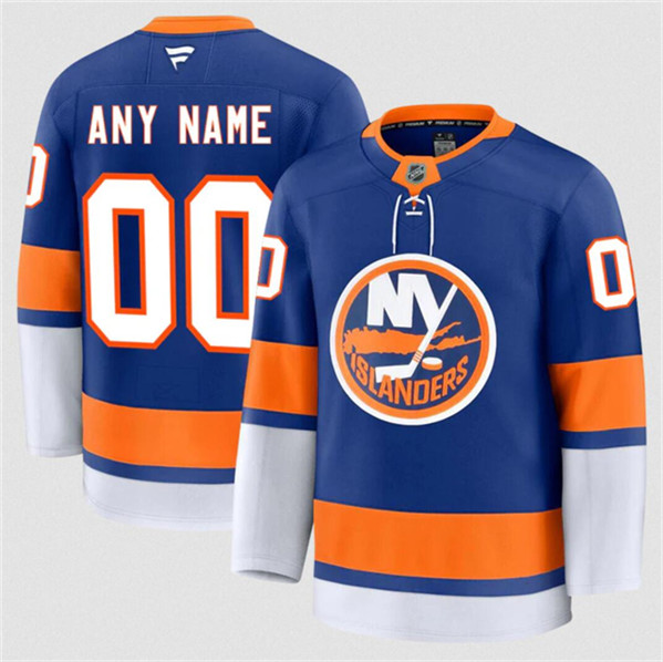 New York Islanders Custom Royal 2024-25 Home Stitched Jersey - Zenithce