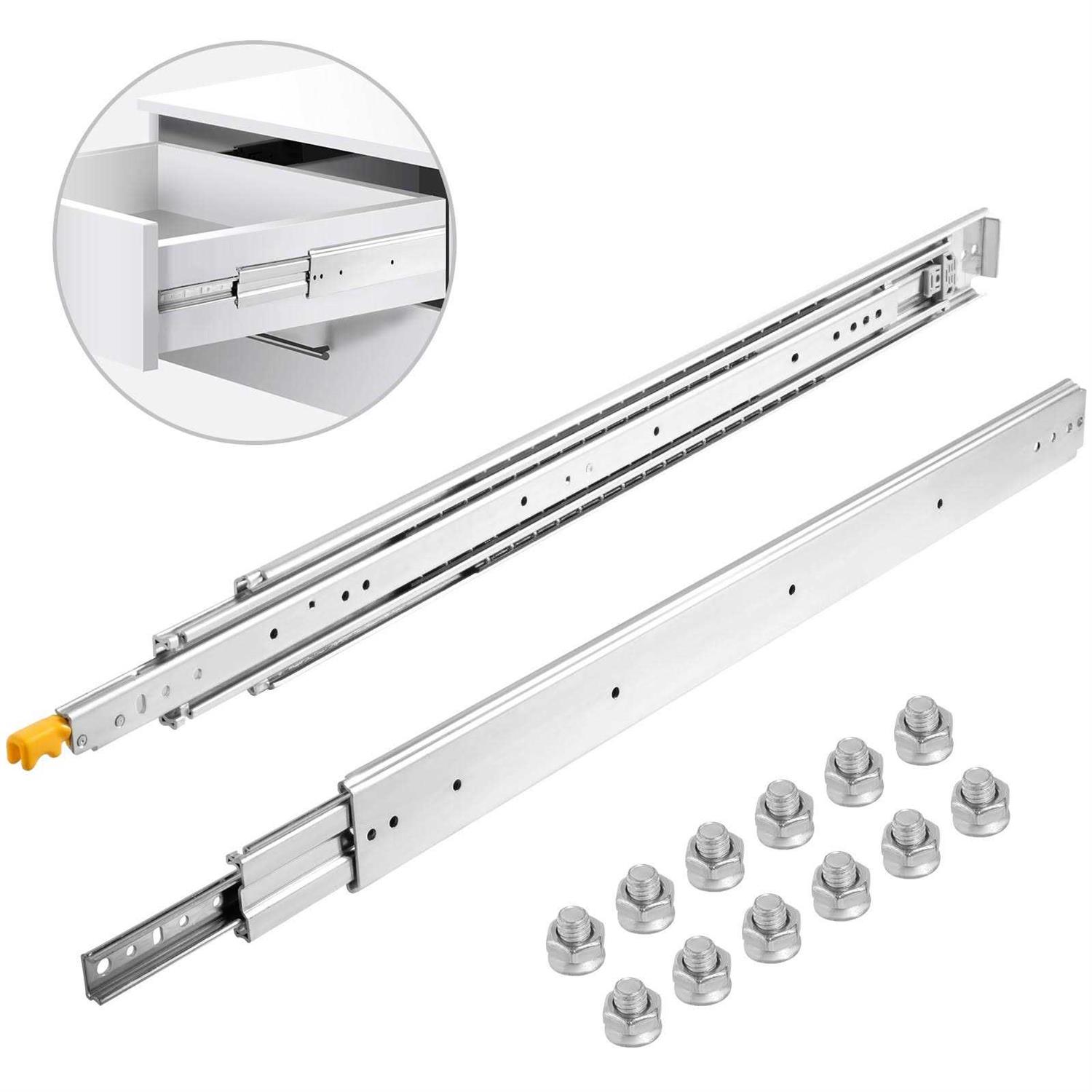 VEVOR Drawer Slides 1 Pair Locking Drawer Slides 250lbs Load Capacity - Zenithce