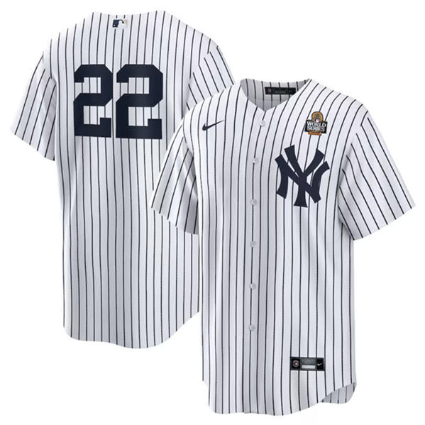 New York Yankees #22 Juan Soto White 2024 World Series Cool Base Stitched Jersey - Zenithce