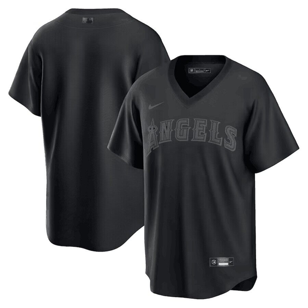 Los Angeles Angels Black Cool Base Black Fashion Stitched Jersey - Zenithce