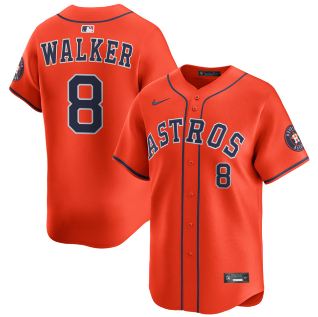 Houston Astros #8 Christian Walker Orange 2025 Alternate Limited Stitched Jersey - Zenithce