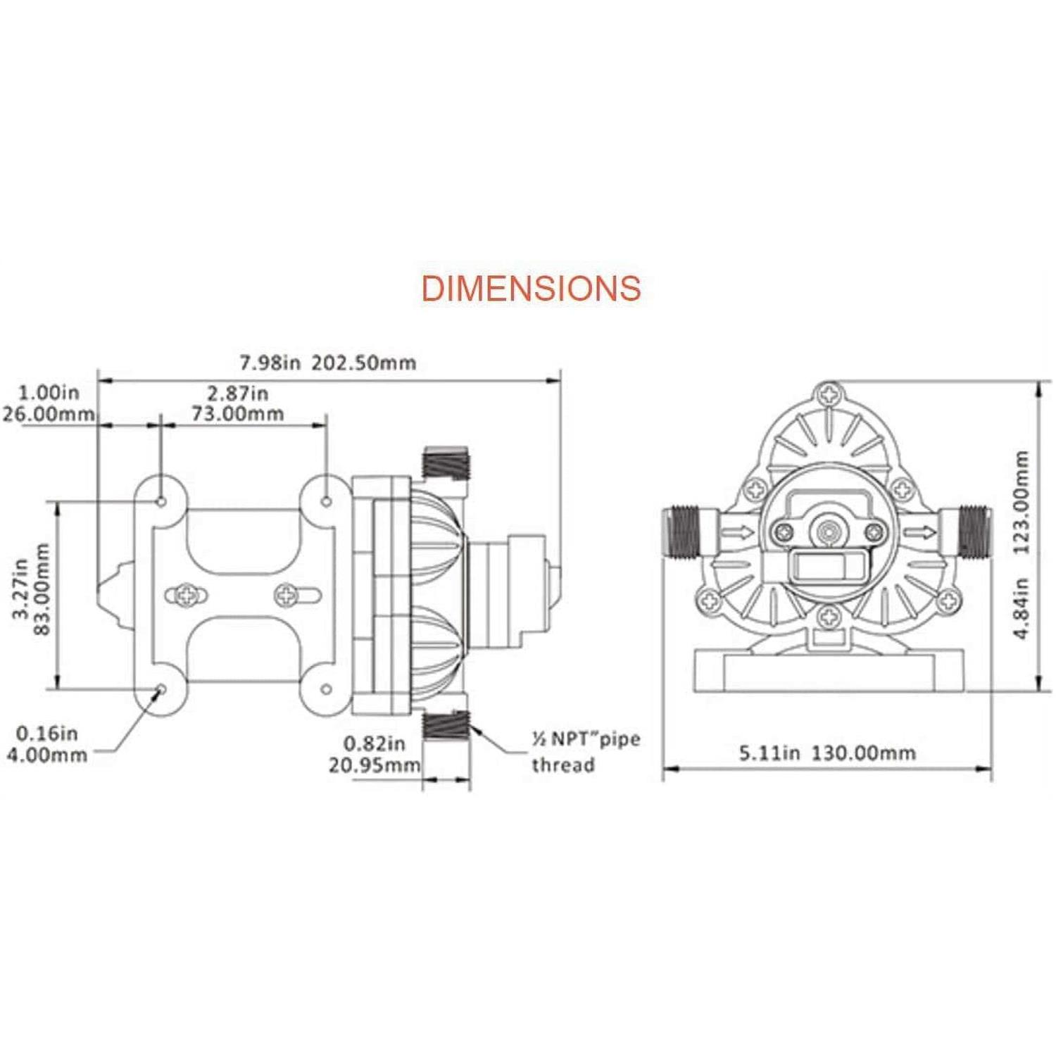 SEAFLO Thru Hull Fitting Through Hull Choose Size and Pack Quantity - Zenithce