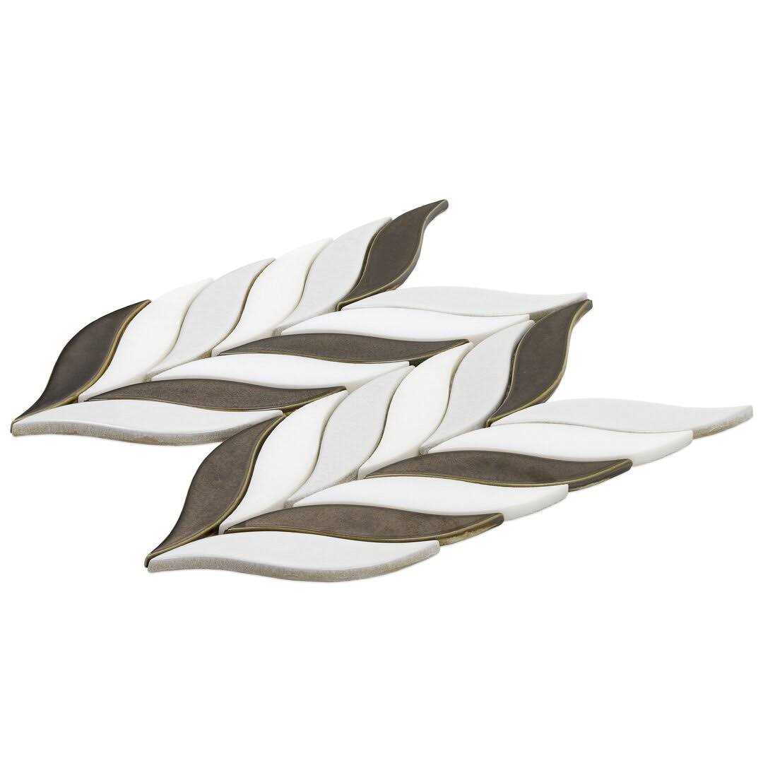Delphi Sprig 2×22 x 3×22 Ceramic Mosaic Tile Ivy Hill Tile - Zenithce