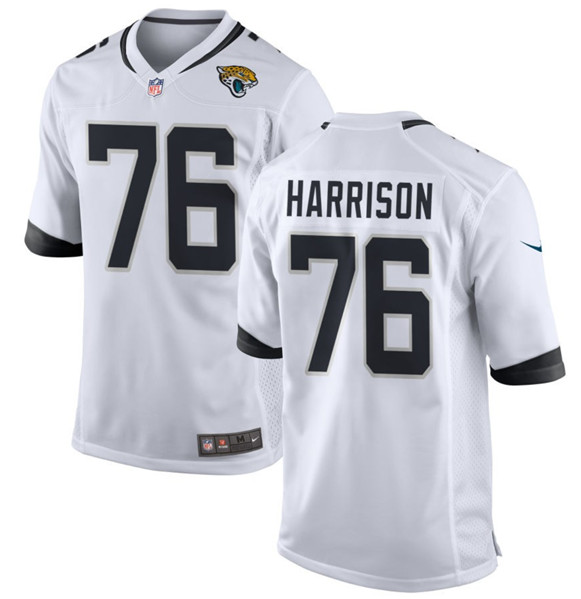 Jacksonville Jaguars #76 Anton Harrison White 2023 Draft Stitched Game Jersey - Zenithce
