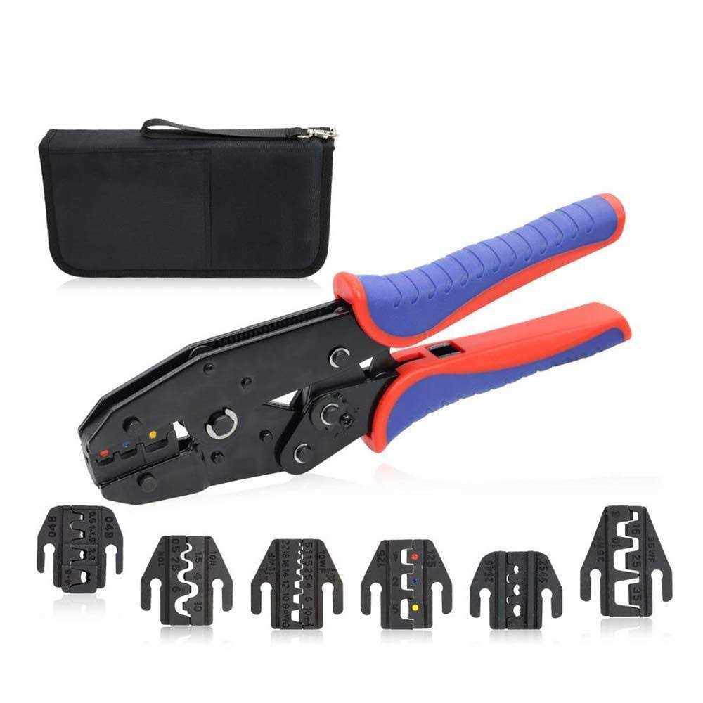 hks battery cable lug crimping tool 10-1 awg with 60pcs copper ring terminals 8 sizes cable lugs set - Zenithce