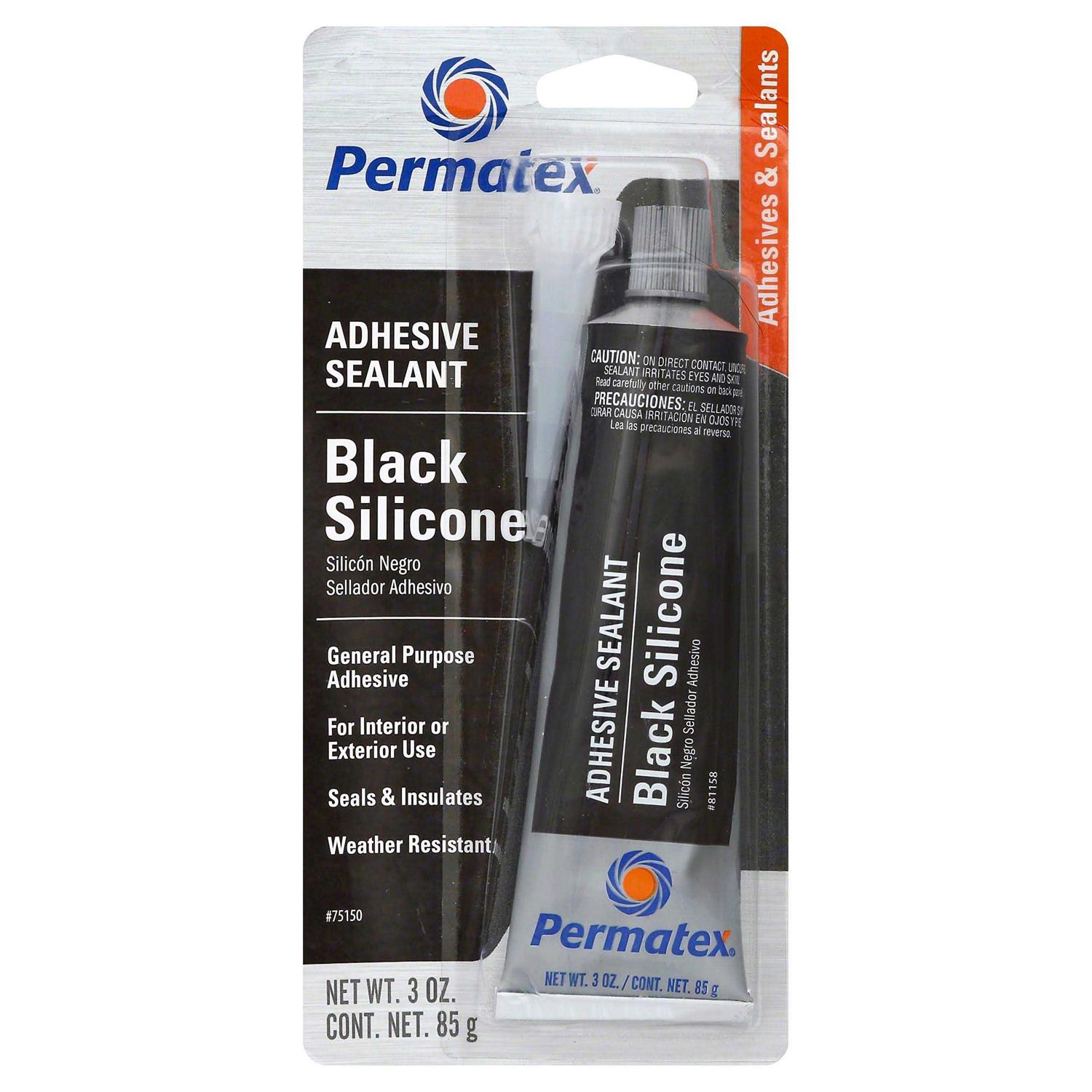 Permatex 81158 Black Silicone Adhesive Sealant - Zenithce
