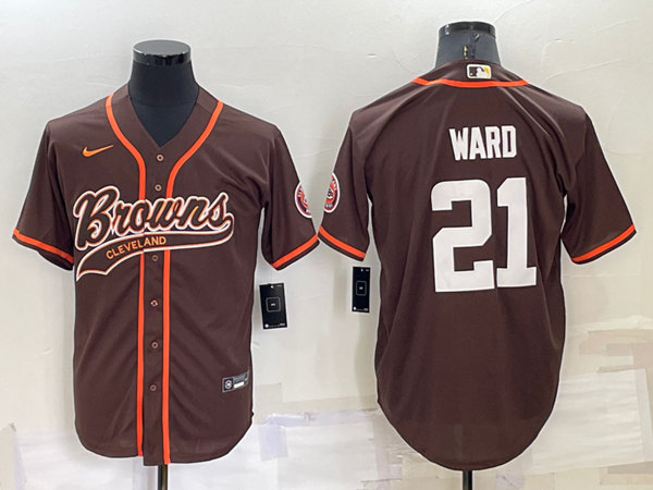 Cleveland Browns #21 Denzel Ward Brown Stitched Jersey - Zenithce