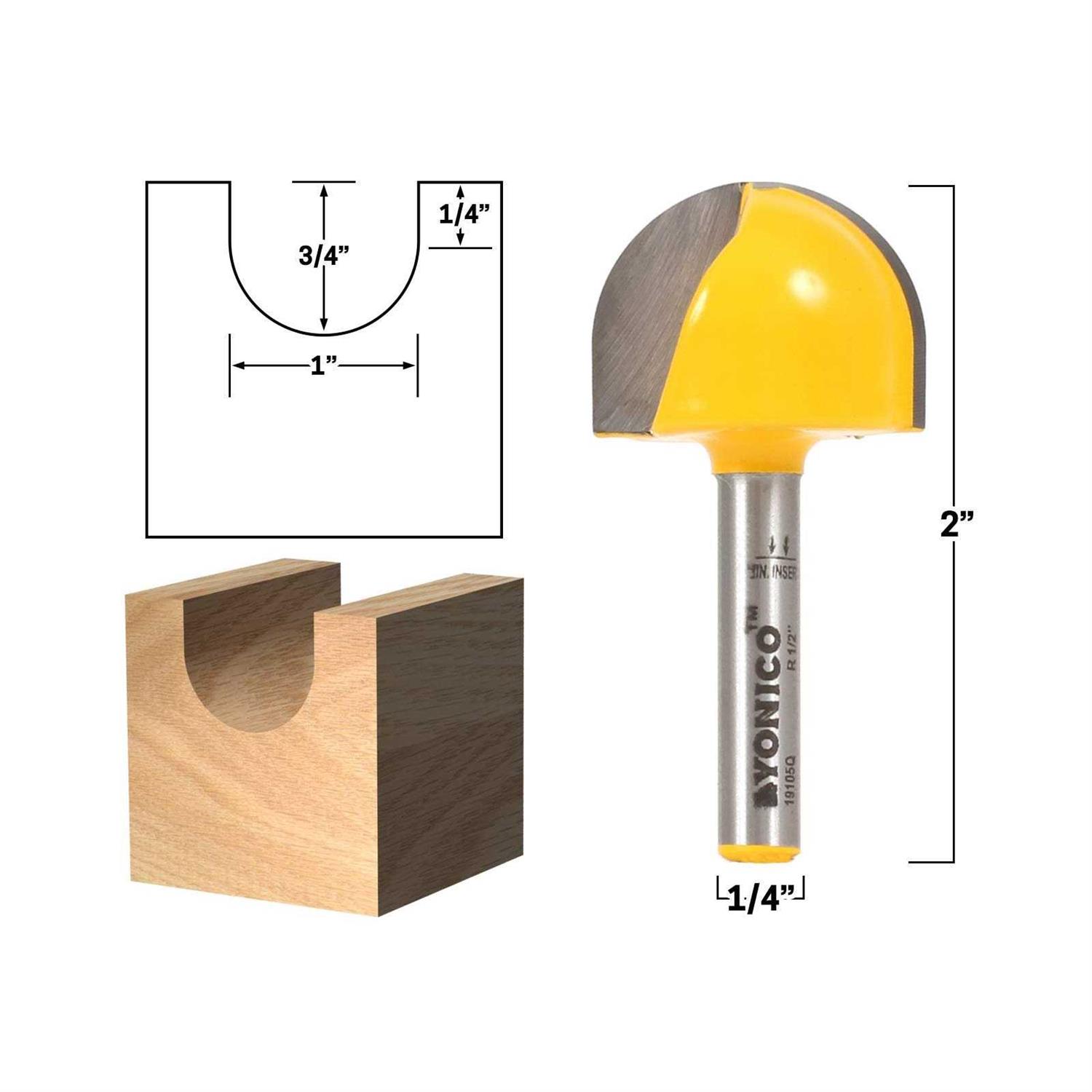 Yonico 14184q Slot Cutter 1/4 in. L 1/4 in. Shank Carbide Tipped Router Bit - Zenithce