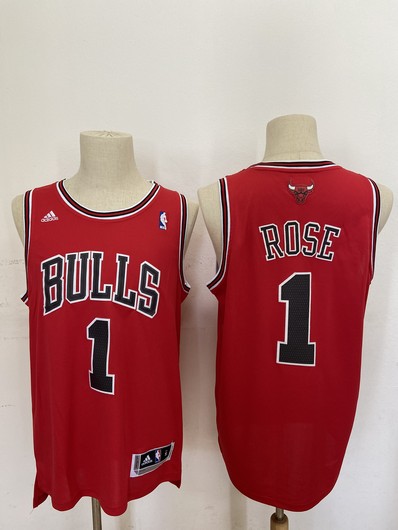 Chicago Bulls #1 Derek Rose Revolution 30 Swingman Red Jersey - Zenithce