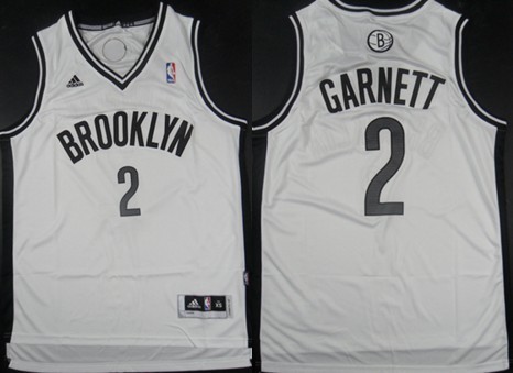Brooklyn Nets #2 Kevin Garnett Revolution 30 Swingman White Jersey - Zenithce
