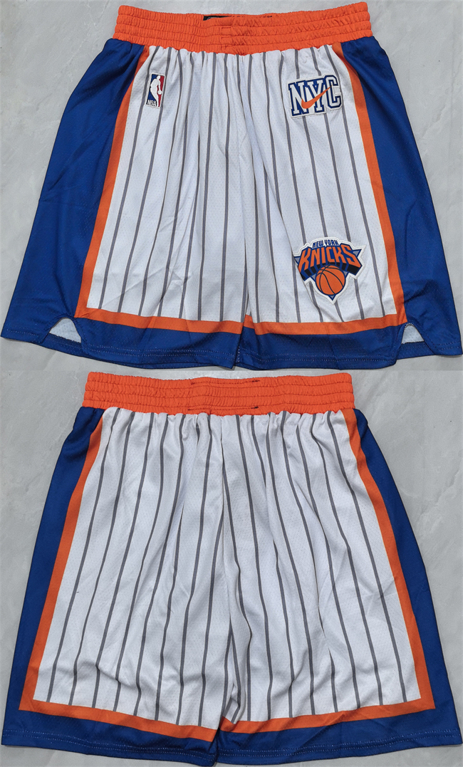 New York Knicks White Shorts (Run Small) - Zenithce