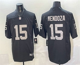 Las Vegas Raiders #15 Fernando Mendoza Limited Black Vapor Jersey - Zenithce