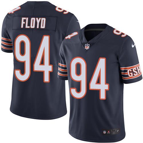 Bears #94 Leonard Floyd Navy Blue Stitched Limited Rush Nike Jersey - Zenithce