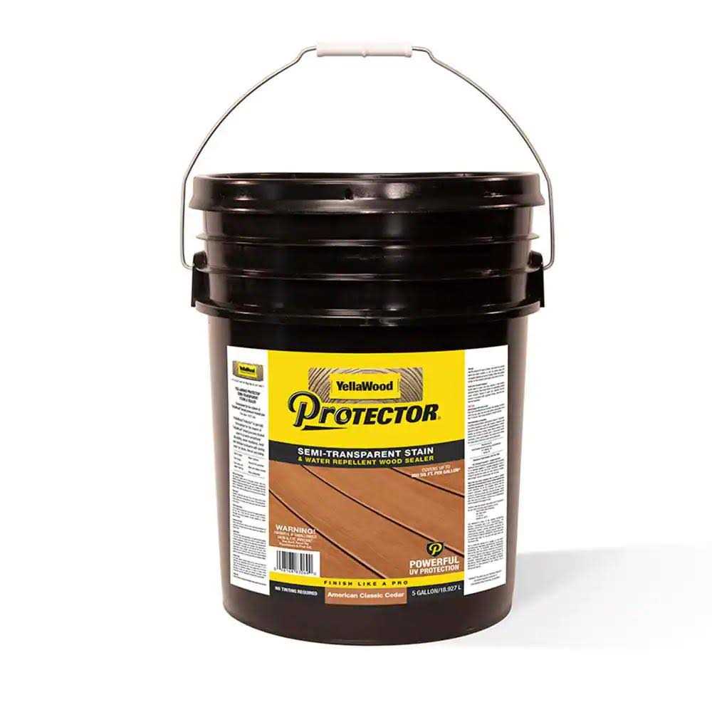 YellaWood Protector 5 gal Semi-Transparent Exterior Deck Stain and Sealer - Zenithce