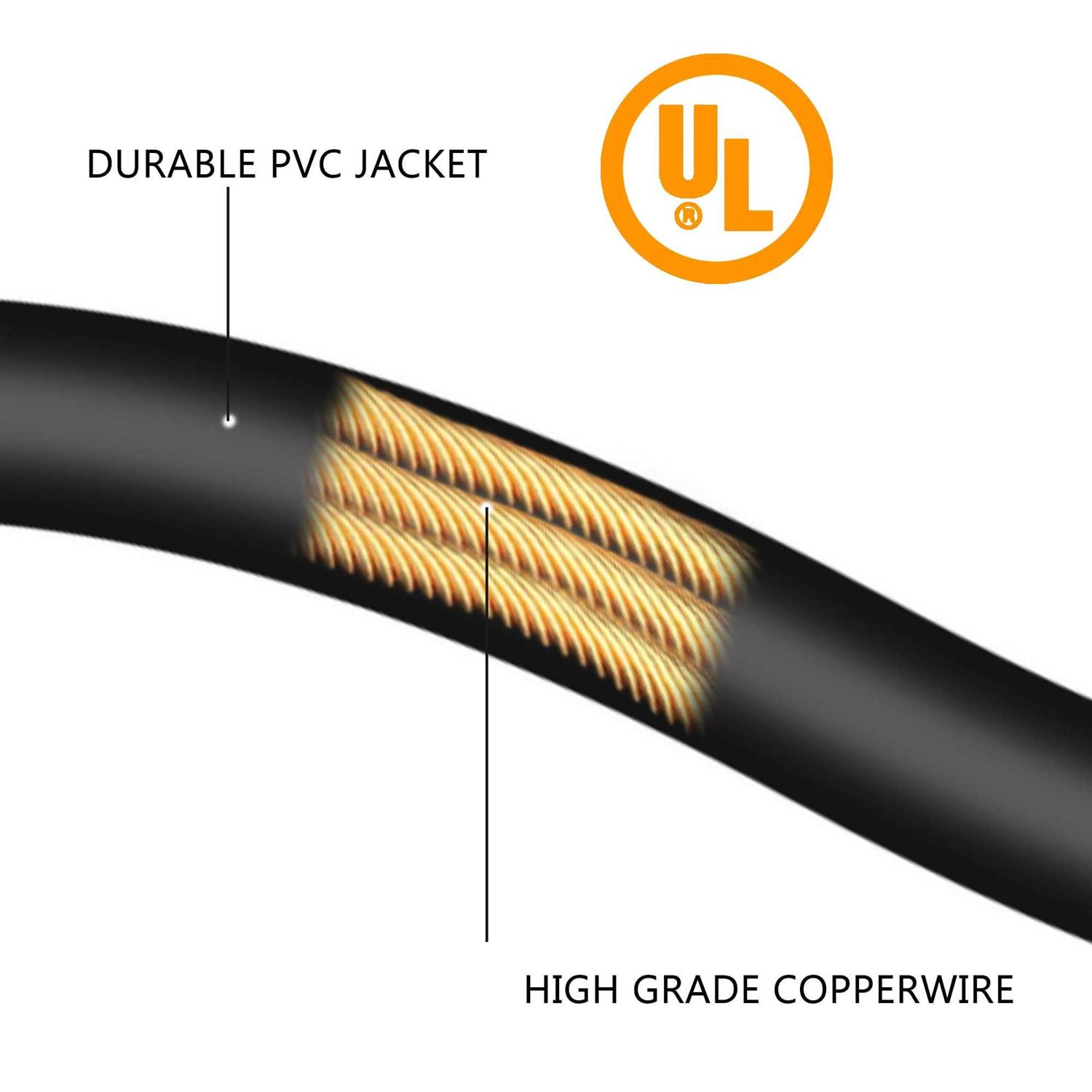 S7 20 Amp 15-FT 12/3 Heavy Duty SJTW Indoor/Outdoor Extension Cord with LED - Zenithce