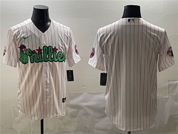 Philadelphia Phillies Blank White Phanatic Cool Base Stitched Jersey - Zenithce