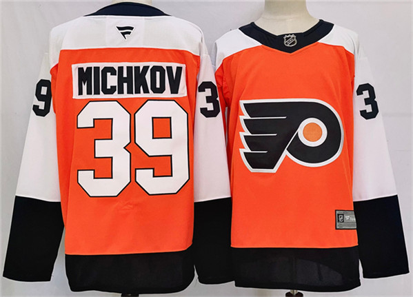 Philadelphia Flyers #39 Matvei Michkov Orange 2024 Stitched Jersey - Zenithce