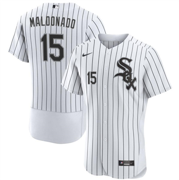 Chicago White Sox #15 Martín Maldonado White Flex Base Stitched Jersey - Zenithce