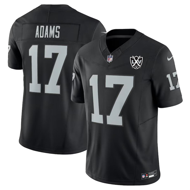 Las Vegas Raiders #17 Davante Adams Black 2024 F.U.S.E 65th Anniversary Patch Vapor Stitched Jersey - Zenithce
