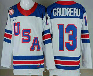 USA #13 Johnny Gaudreau White 2026 olympics authentic jersey - Zenithce