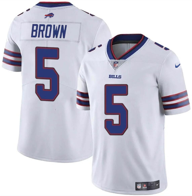 Buffalo Bills #5 Anthony Brown White 2024 Vapor Untouchable Limited Stitched Jersey - Zenithce