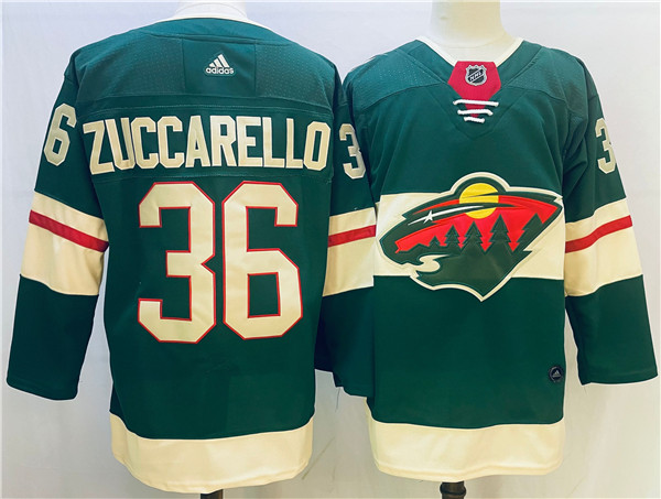 Minnesota Wild #36 Mats Zuccarello Green Stitched Jersey - Zenithce
