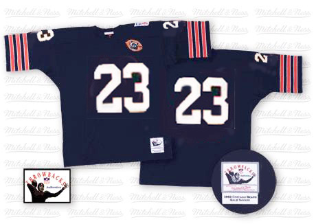 Mitchell And Ness Bears #23 Devin Hester Blue Big No. Stitched Jersey - Zenithce