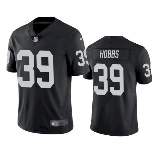 Las Vegas Raiders #39 Nate Hobbs Black Vapor Untouchable Limited Stitched Football Jersey - Zenithce