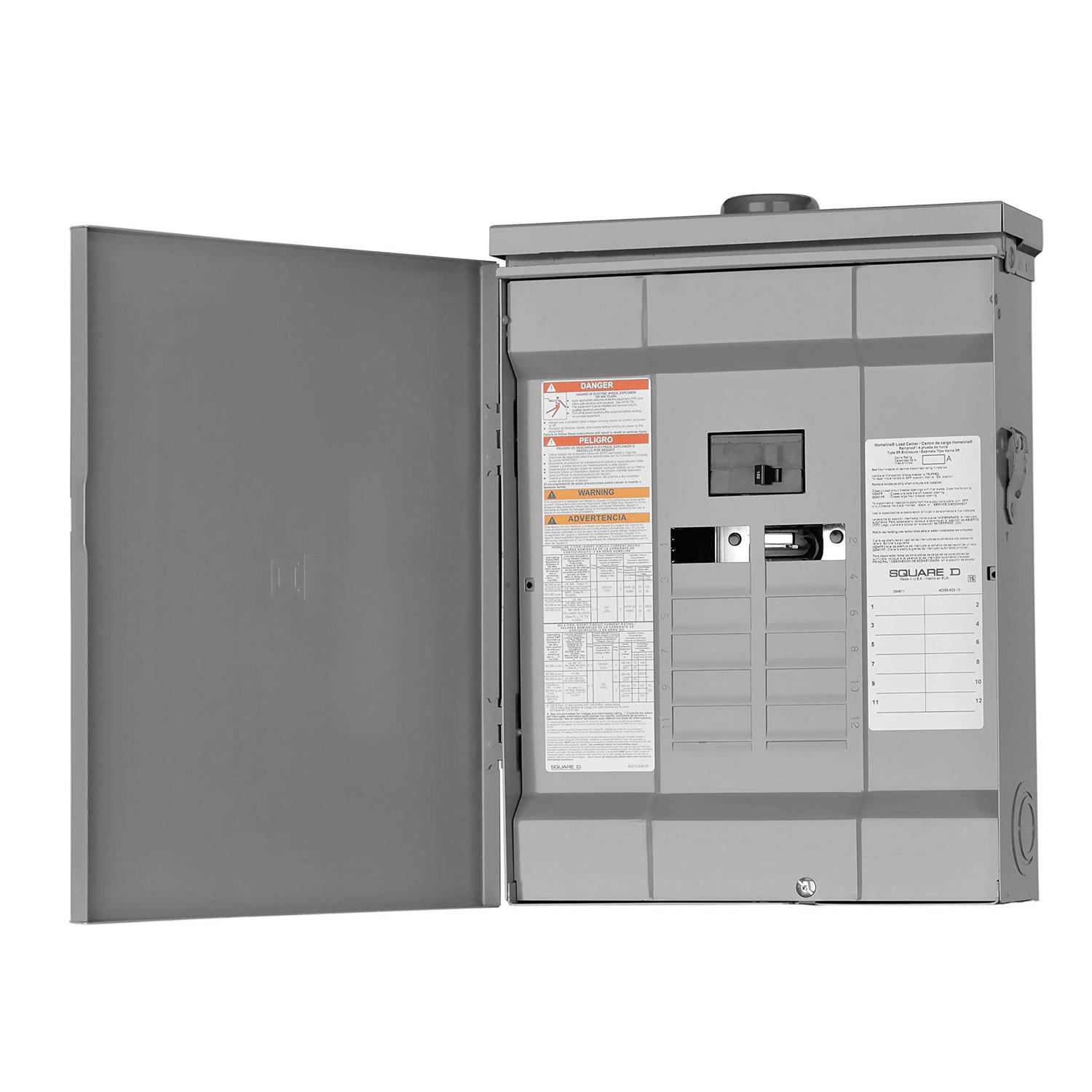 Square D HOM1224M100PC Homeline Main Breaker Load Center - Zenithce