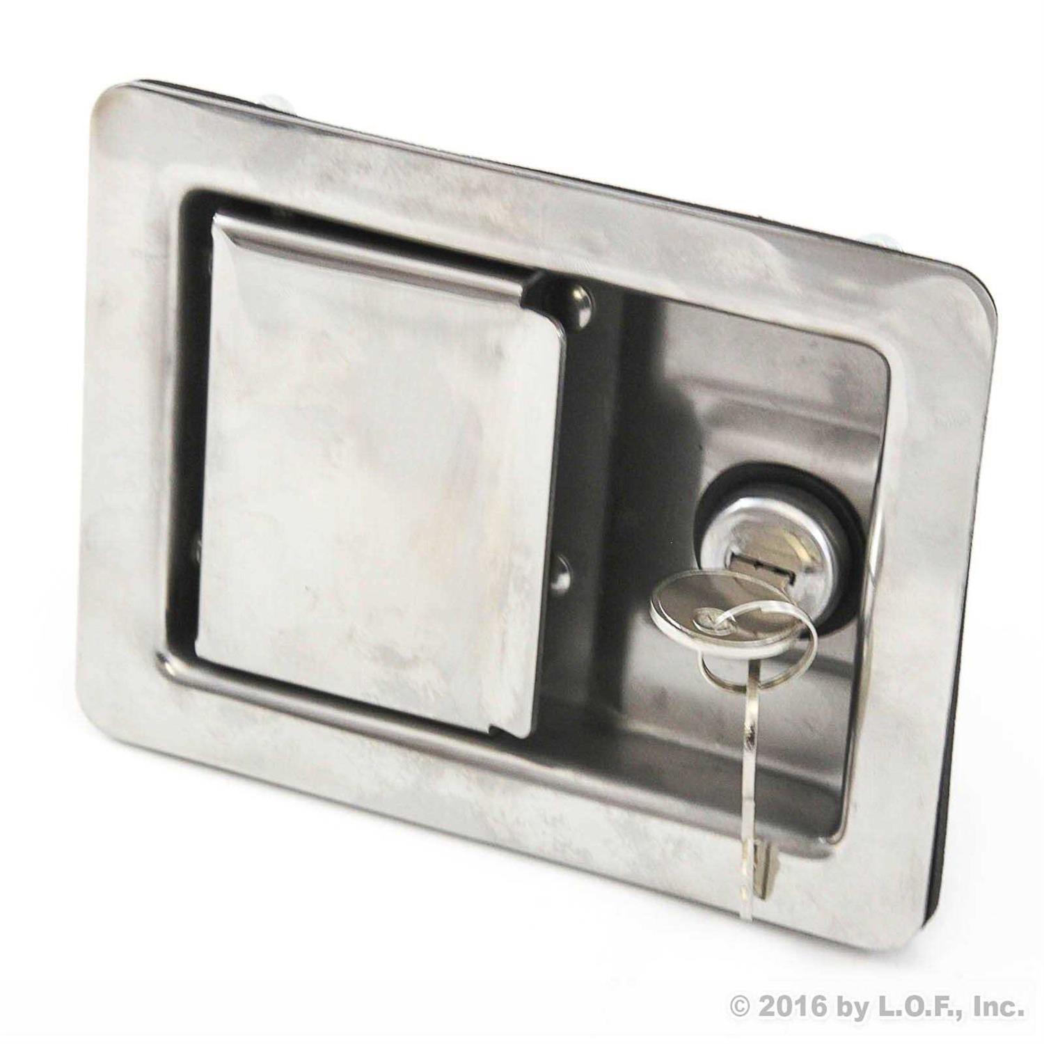 Red Hound Auto 4 Stainless Door Lock Trailer Toolbox Rv Handle Latch Large Weld Screw Paddle Key - Zenithce
