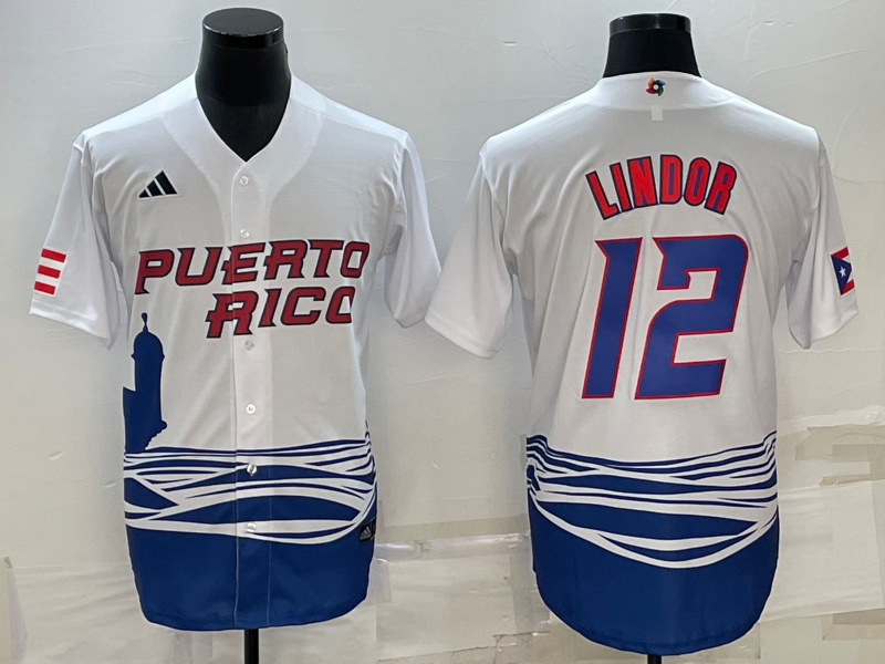 Puerto Rico ACTIVE PLAYER Custom 2023 White World Classic Stitched Jersey - Zenithce