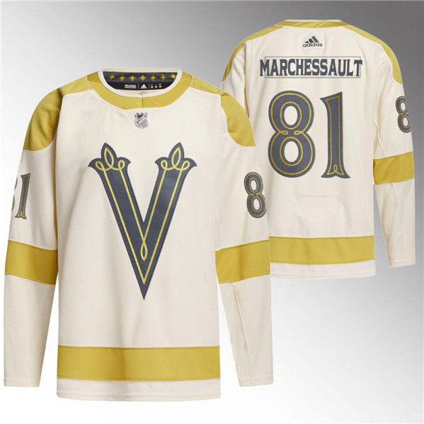 Vegas Golden Knights #81 Jonathan Marchessault Cream 2024 Winter Classic Breakaway Stitched Jersey - Zenithce
