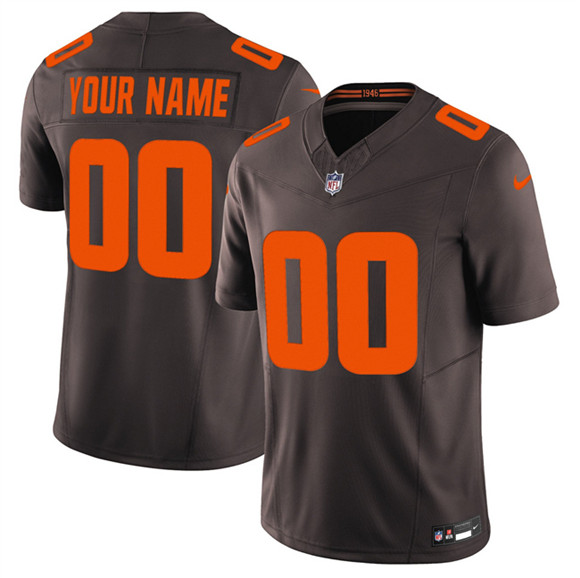 Cleveland Browns Custom Brown 2025 F.U.S.E. Alpha Dawg Limited Stitched Jersey - Zenithce