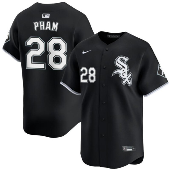 Chicago White Sox #28 Tommy Pham Black 2024 Alternate Limited Stitched Jersey - Zenithce
