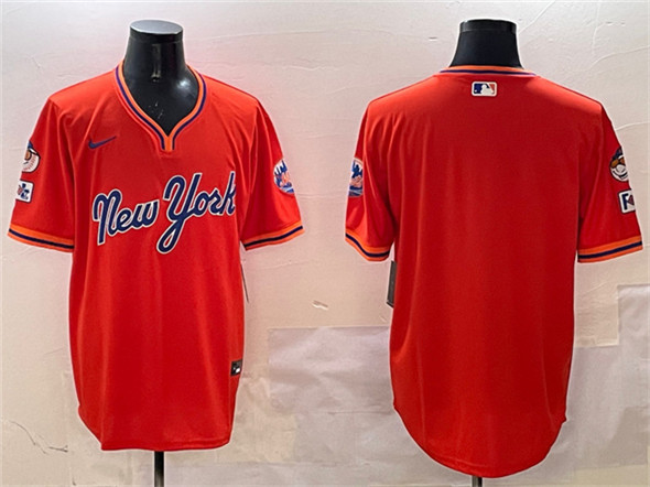 New York Mets Blank Orange 2025 Spring Training Stitched Jersey - Zenithce
