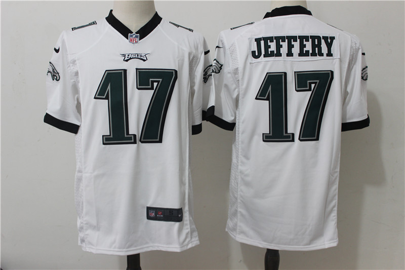 Philadelphia Eagles #17 Alshon Jeffery Nike White Stitched Game Jersey - Zenithce