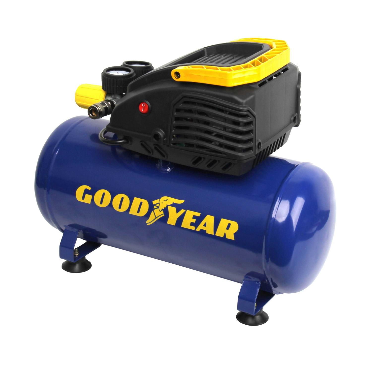 Goodyear 10 Gallon Air Compressor. Vertical Portable. 150 Max Psi. - Zenithce