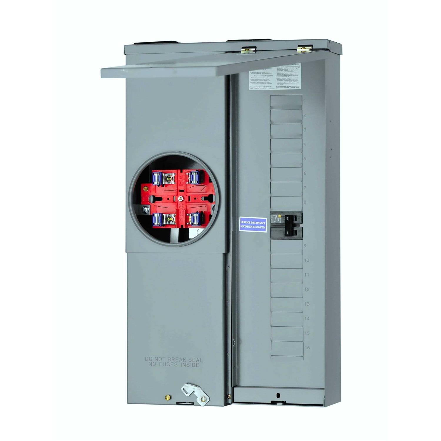 Square D RC816F200C Homeline 200-Amp Main Breaker 8-Space 16-Circuit - Zenithce