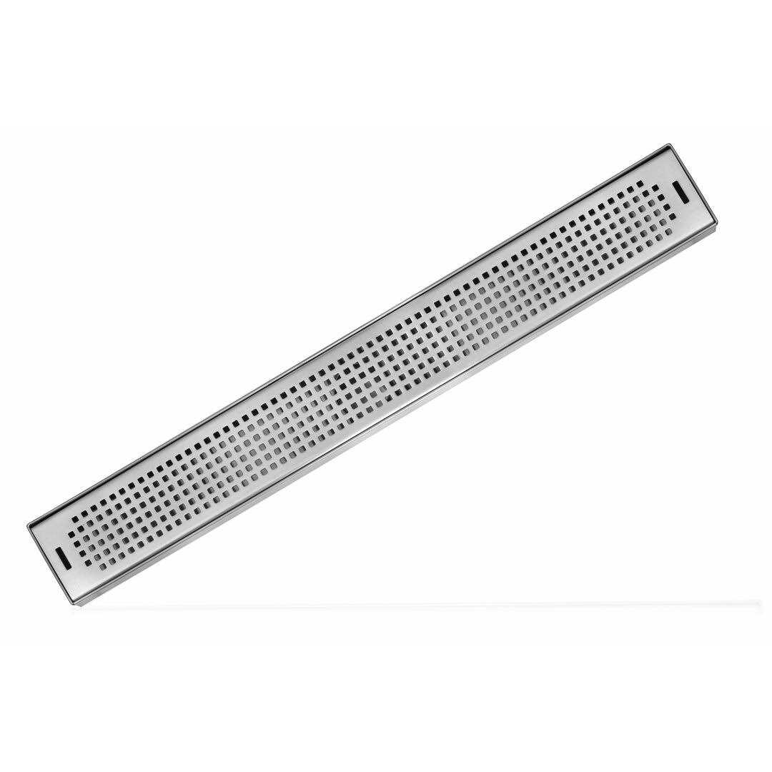 LUXE Linear Drains SP-30 Linear Grid Shower Drain Finish - Zenithce