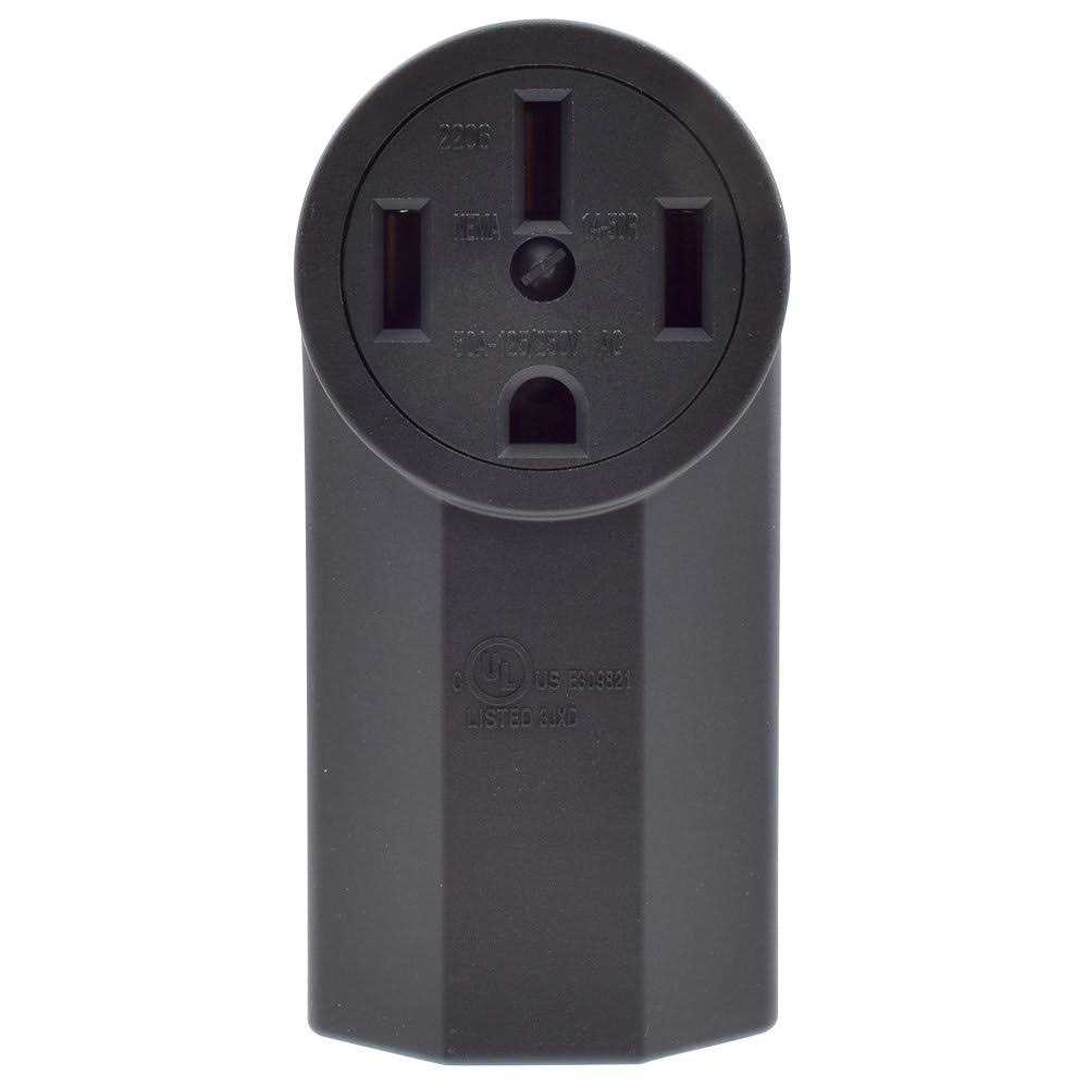 ELEGRP 4.67 in. 15 Amp Manual Reset 2 Prong Portable GFCI Replacement Right Angle Plug Assembly - Zenithce