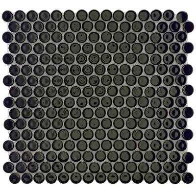 Hudson Penny Round .80 x .80 Porcelain Penny Round Mosaic Wall & Floor Tile Merola Tile - Zenithce