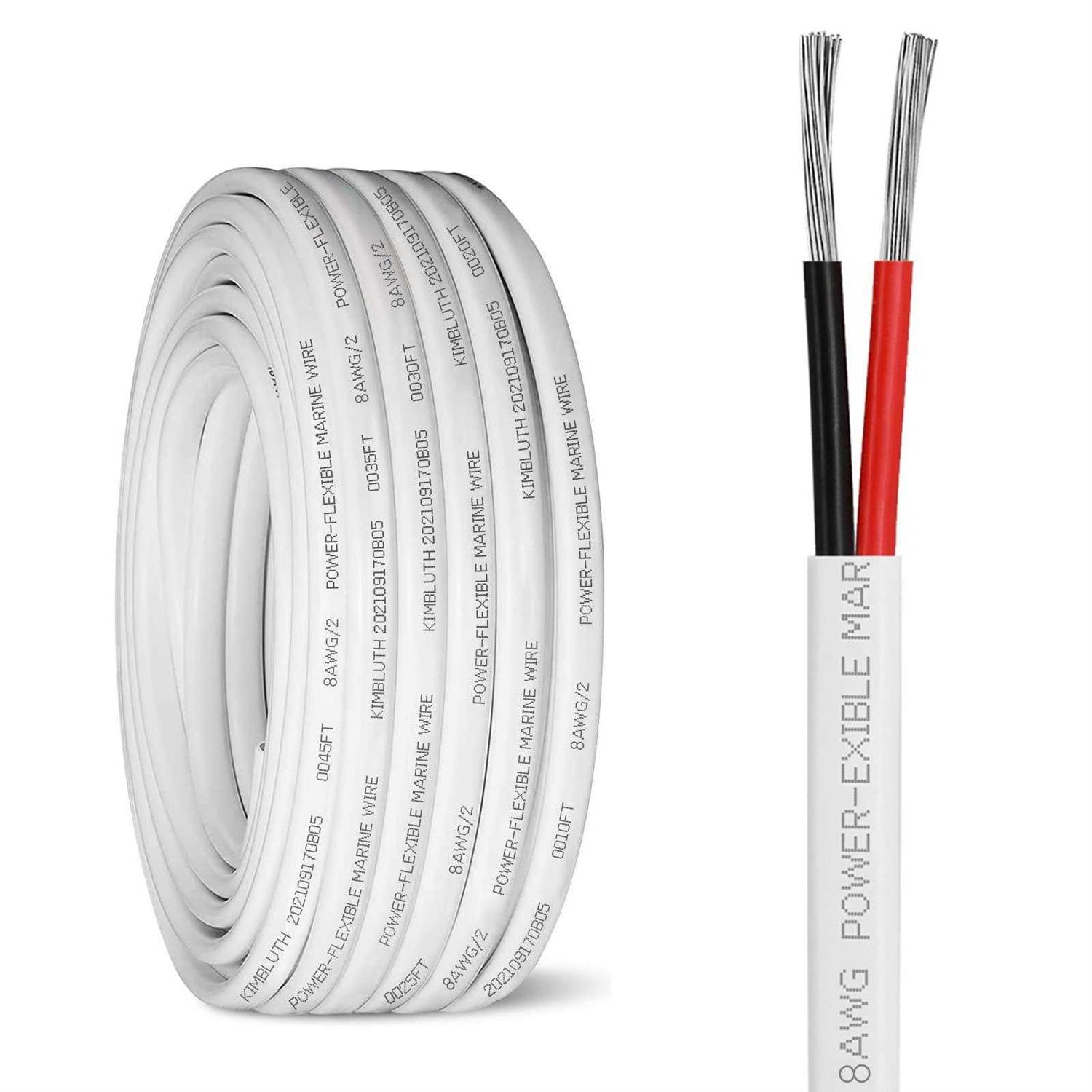 Kimbluth 2 Gauge Battery Cable Oxygen Free Copper Wire, 10ft 2 AWG Welding Cable Standard USA OFC Wire for Automotive, Battery, Solar, Marine and - Zenithce