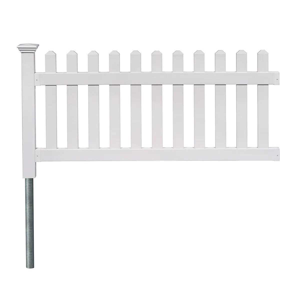 Zippity Outdoor Products ZP19001 No Dig Madison Vinyl Picket Fence - Zenithce
