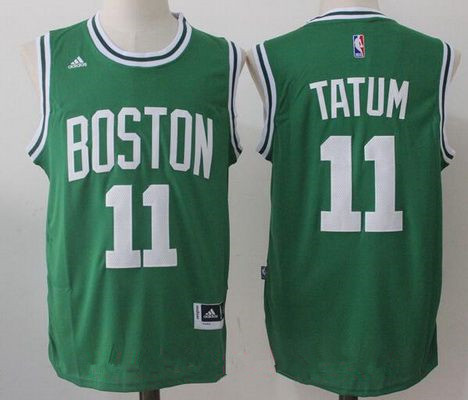 2017 Draft Boston Celtics #11 Jayson Tatum Green Stitched adidas Revolution 30 Swingman Jersey - Zenithce