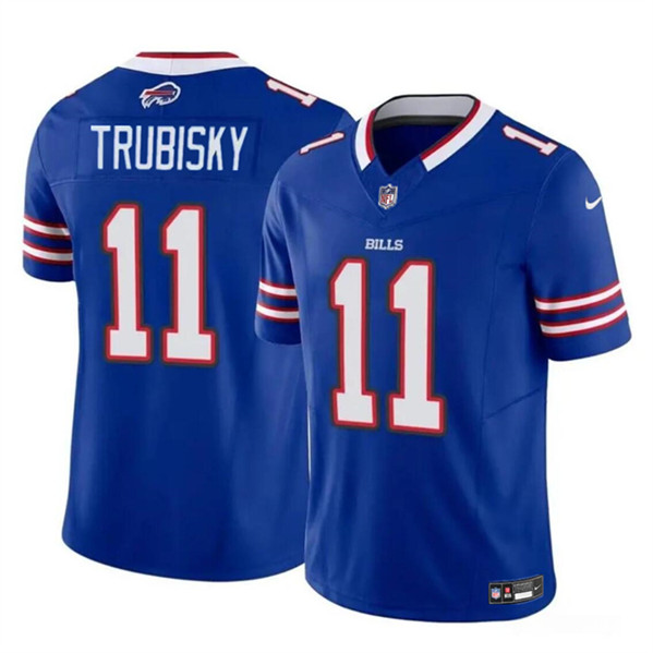 Buffalo Bills #11 Mitch Trubisky Blue 2023 F.U.S.E. Vapor Untouchable Limited Stitched Jersey - Zenithce