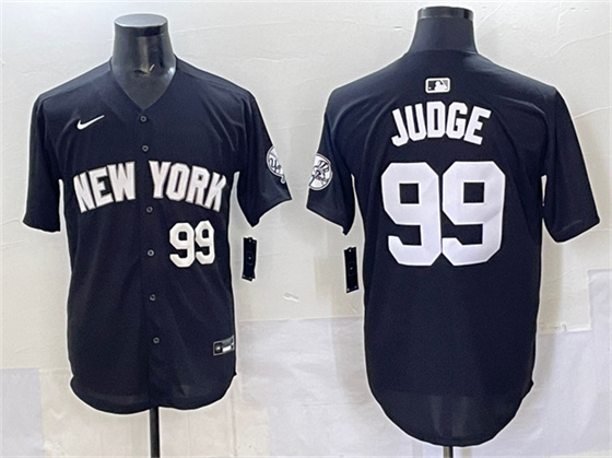 New York Yankees #99 Aaron Judge Black Limited Stitched Jersey - Zenithce