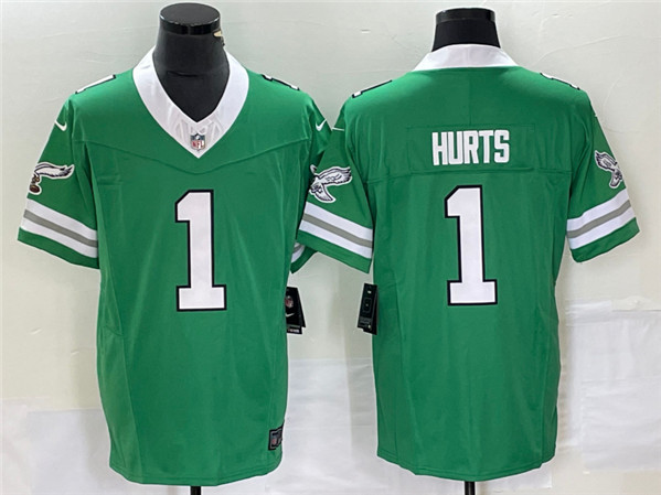 Philadelphia Eagles #1 Jalen Hurts Green 2023 F.U.S.E. Vapor Untouchable Stitched Jersey - Zenithce