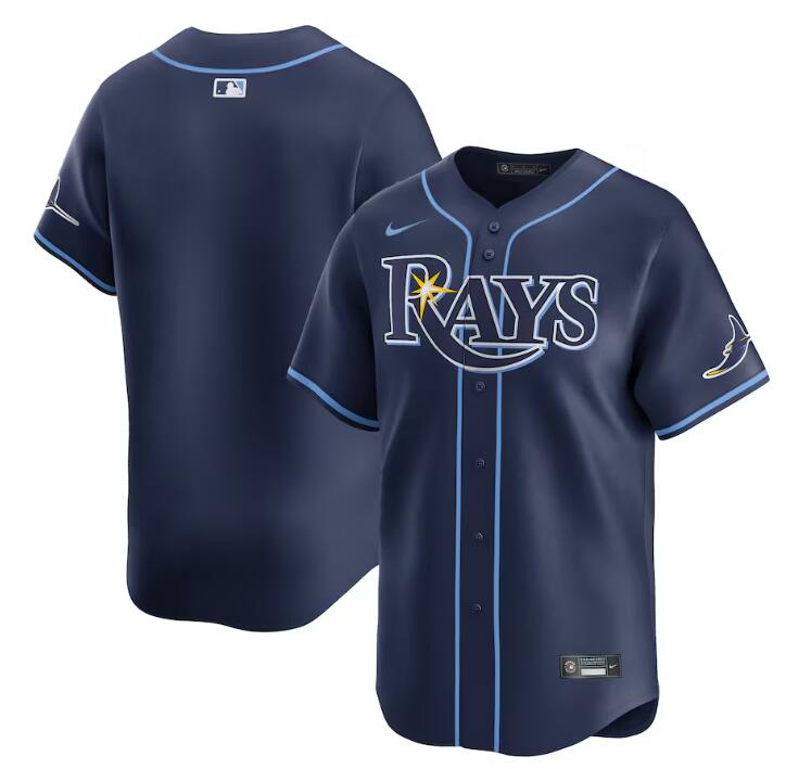 Tampa Bay Rays Blank Navy Away Limited Stitched Jersey - Zenithce