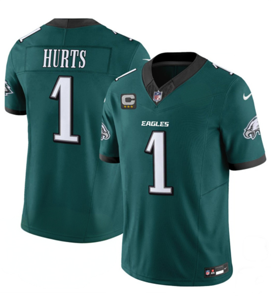 Philadelphia Eagles #1 Jalen Hurts Green 2024 New F.U.S.E. Vapor Untouchable Limited Stitched Jersey - Zenithce